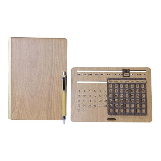 MiRa Gifting Solutions Wooden Gift Set | Diary + Pen + Calendar