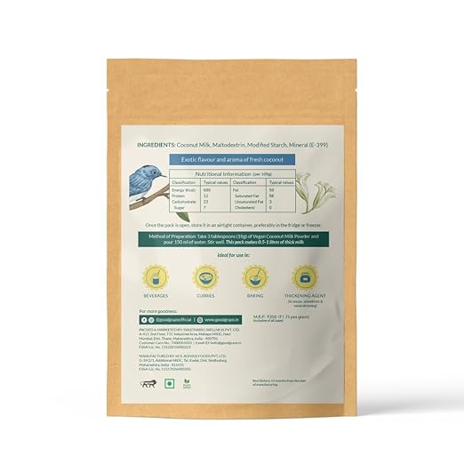 Good Graze Vegan Coconut Milk Powder Pack of 1 (200g)