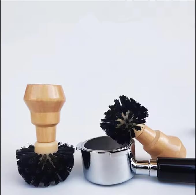 The Bean Co Roasters Portafilter Cleaning Brush | 58 MM | Professional Portable Coffee Tamper Cleaning Brush