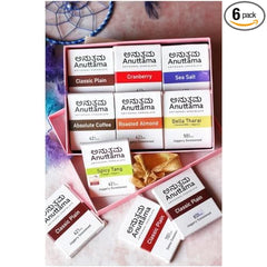 ANUTTAMA Mini Bars - Vegan Chocolate Hamper - Pack  of 6 - 20 gm Each