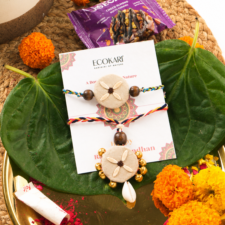Plantable Bhai-Bhabhi Rakhi & Lumba Set