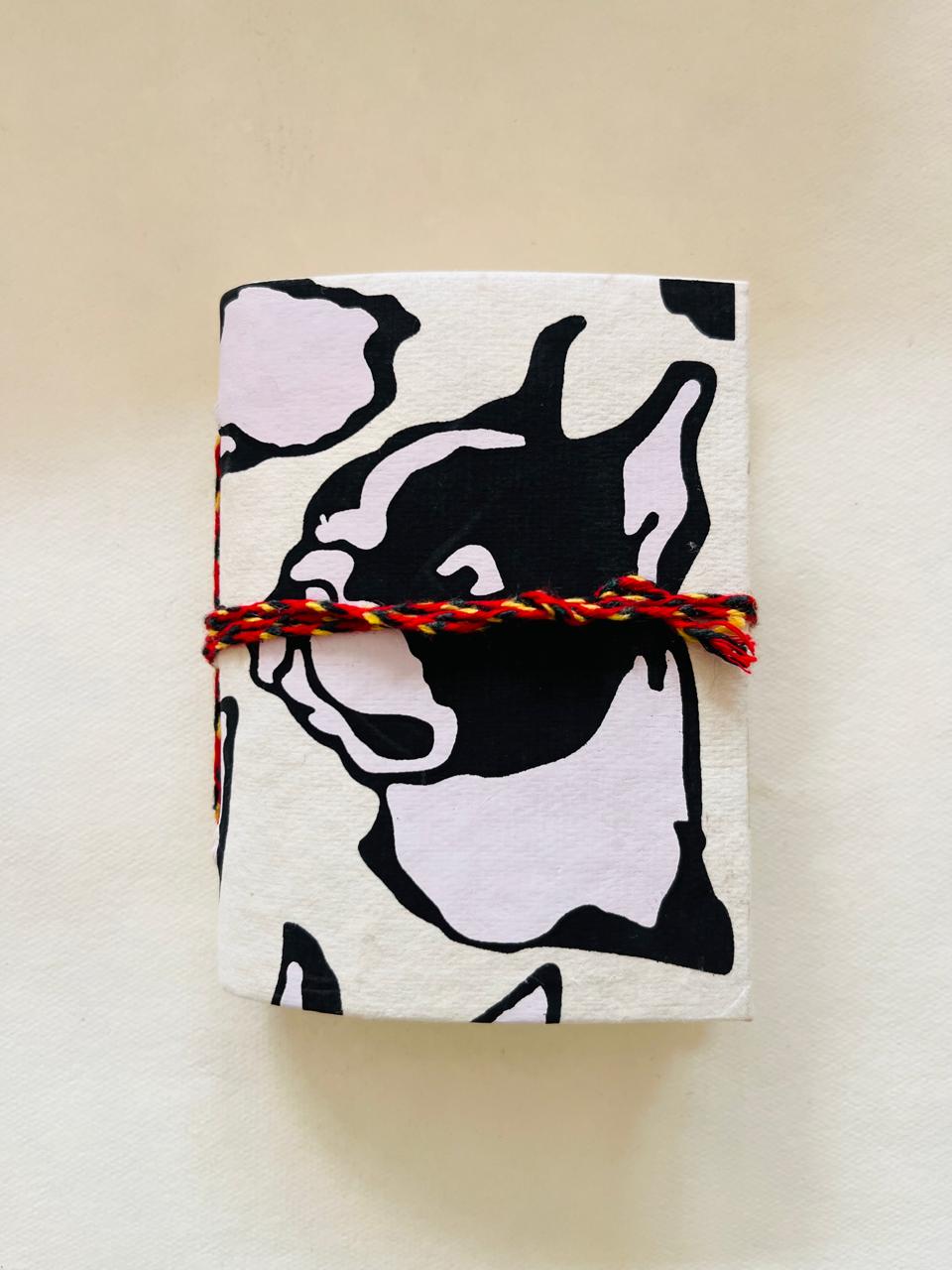 Set of 3 Handmade Fabric Pocket Diaries | Peekaboo | Sustainable