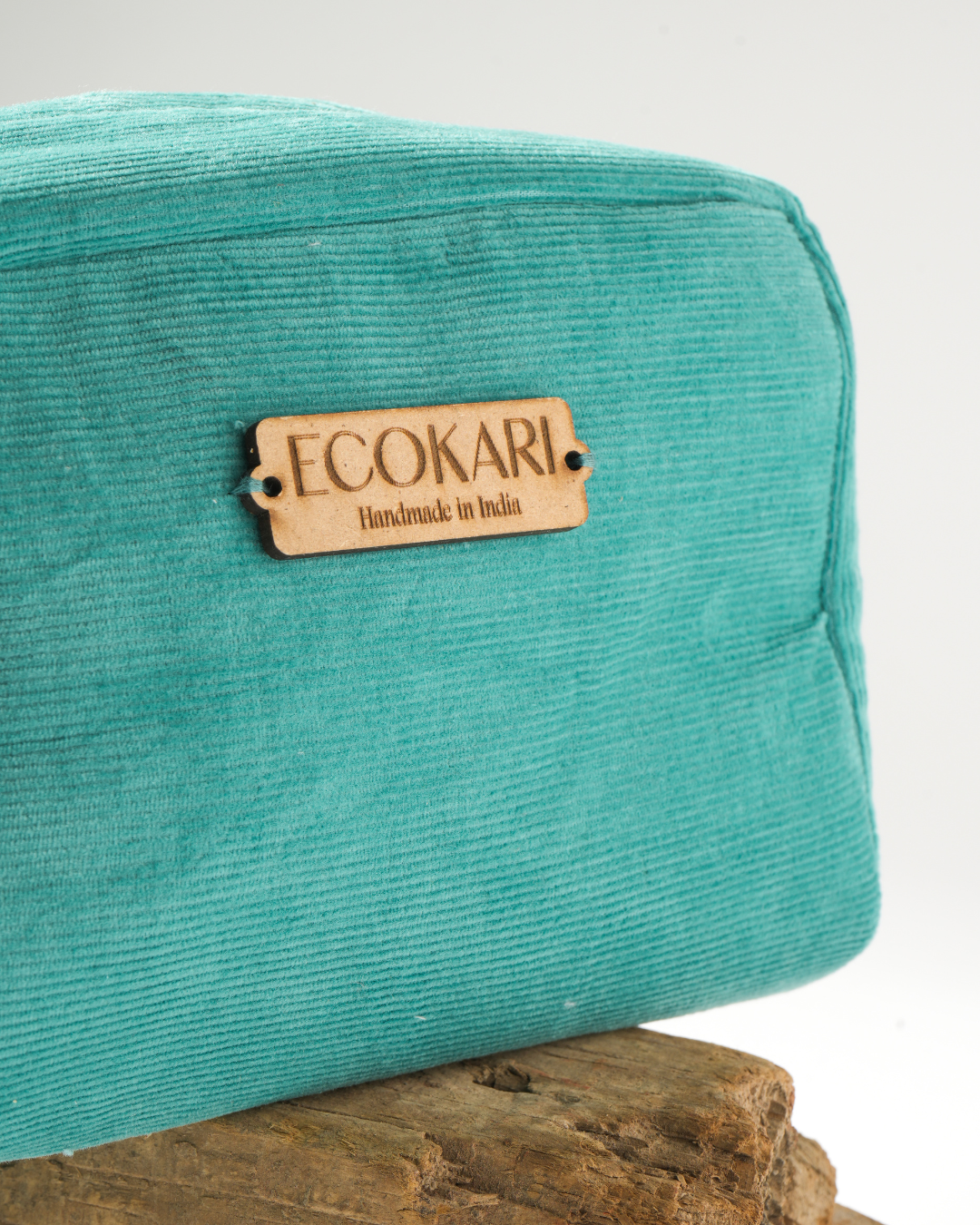 Ecokari Sea Green Corduroy Accessory Pouches