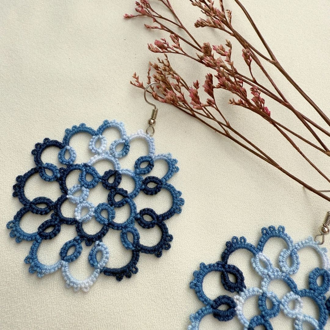 Knots To Nodes Indigo Sky Symphony Earrings