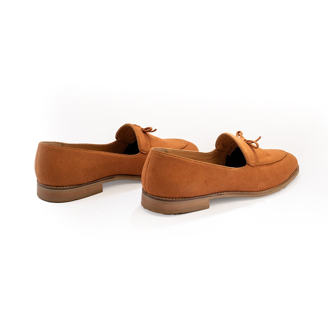 Monkstory Wyld Faux-Suede Slip-Ons – Pastel Peach