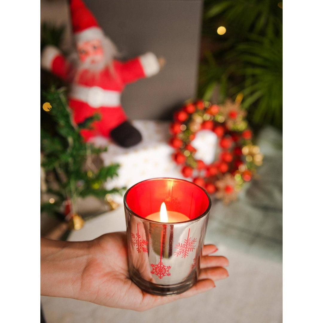 Mercury Red Tea light candle holder set - https://artecasa.in/