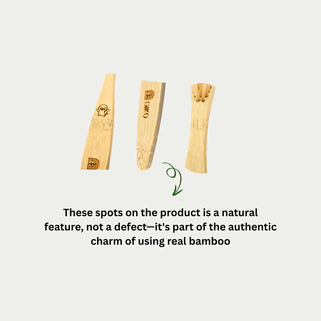 OIKO Kids Bamboo Toothbrush Ultra soft Bristles