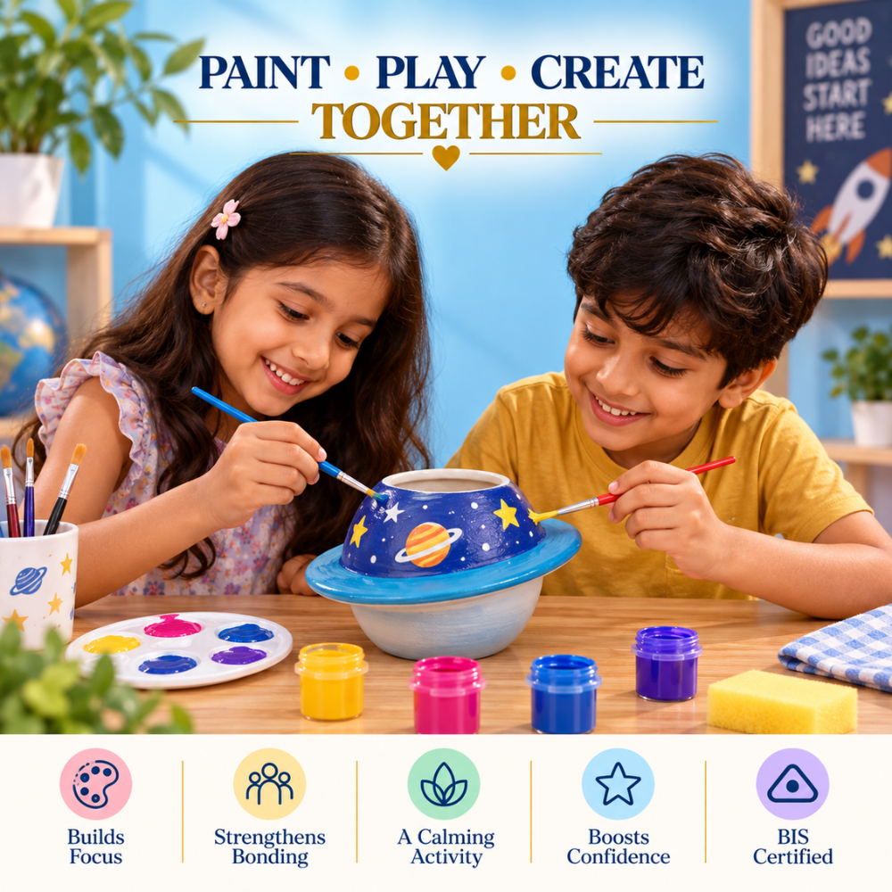 Planter Painting Kit - Saturn (Space)