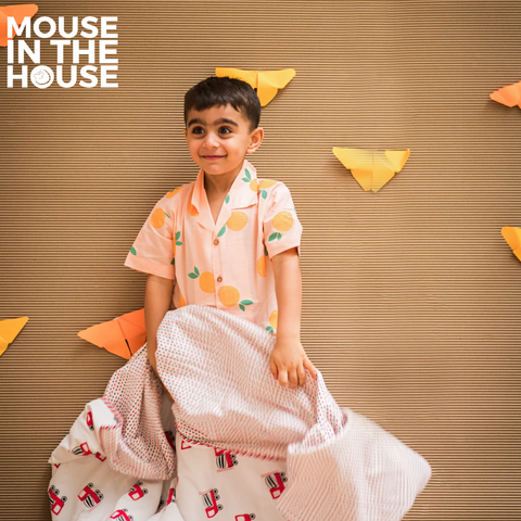 Mouse In The House Whirly Cement Mixer - Blanket