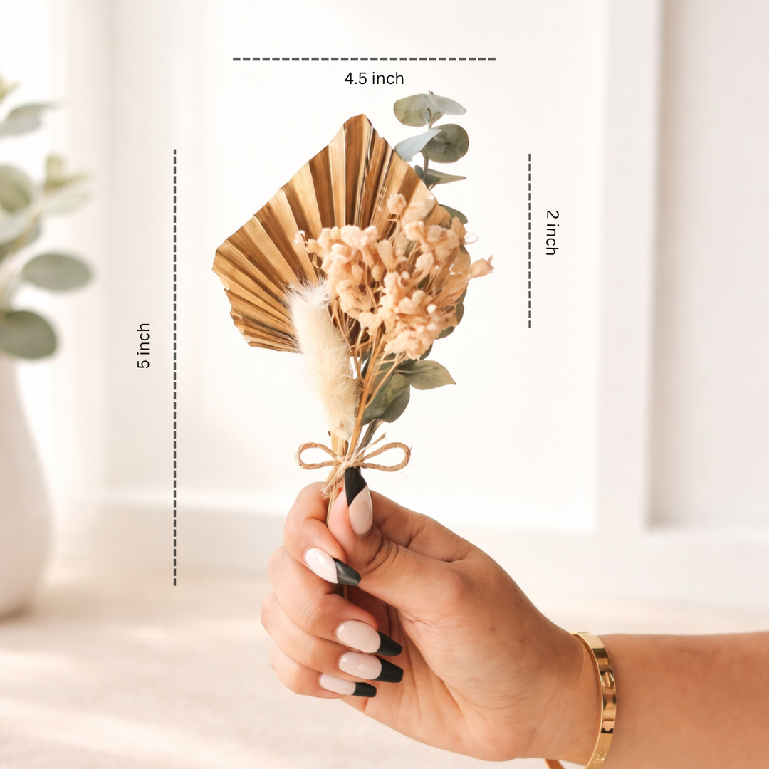 Earth Essence Vase with Dried Flowers | Elegant Home Décor