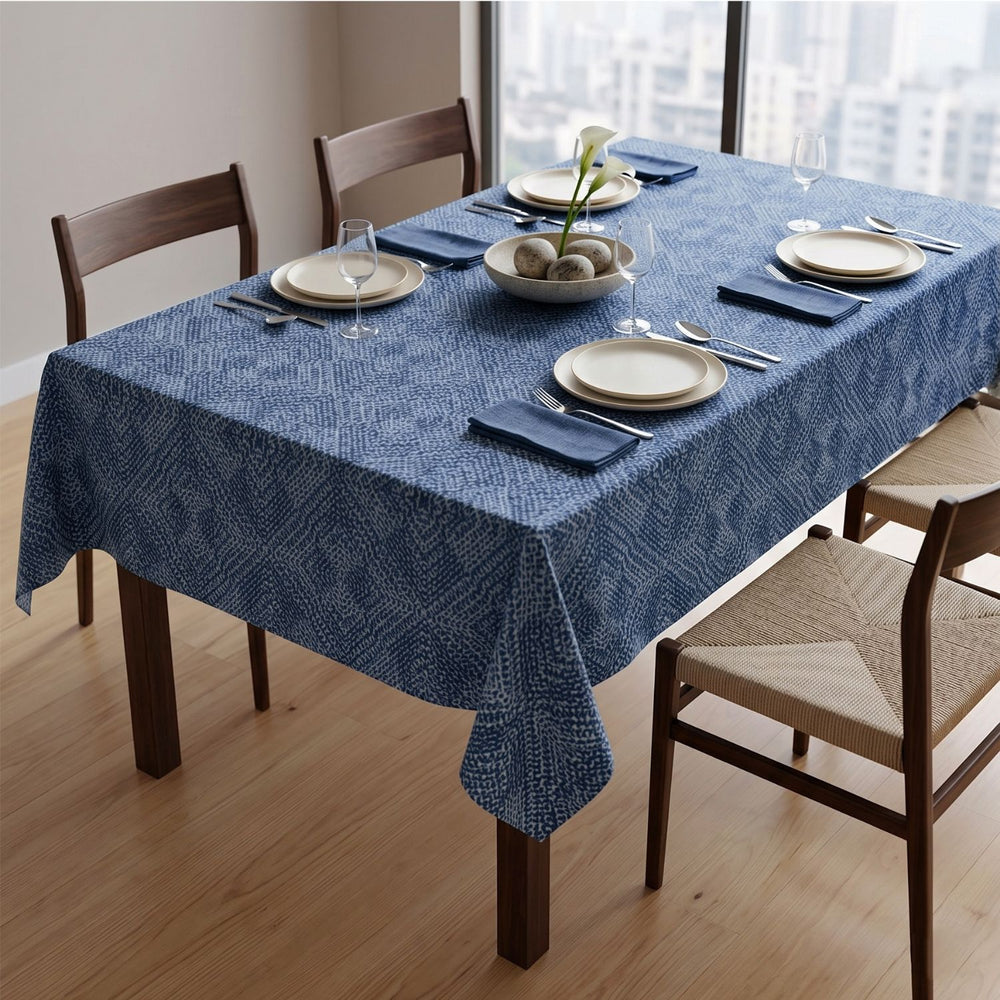 Blue Print Dining Table Cloth