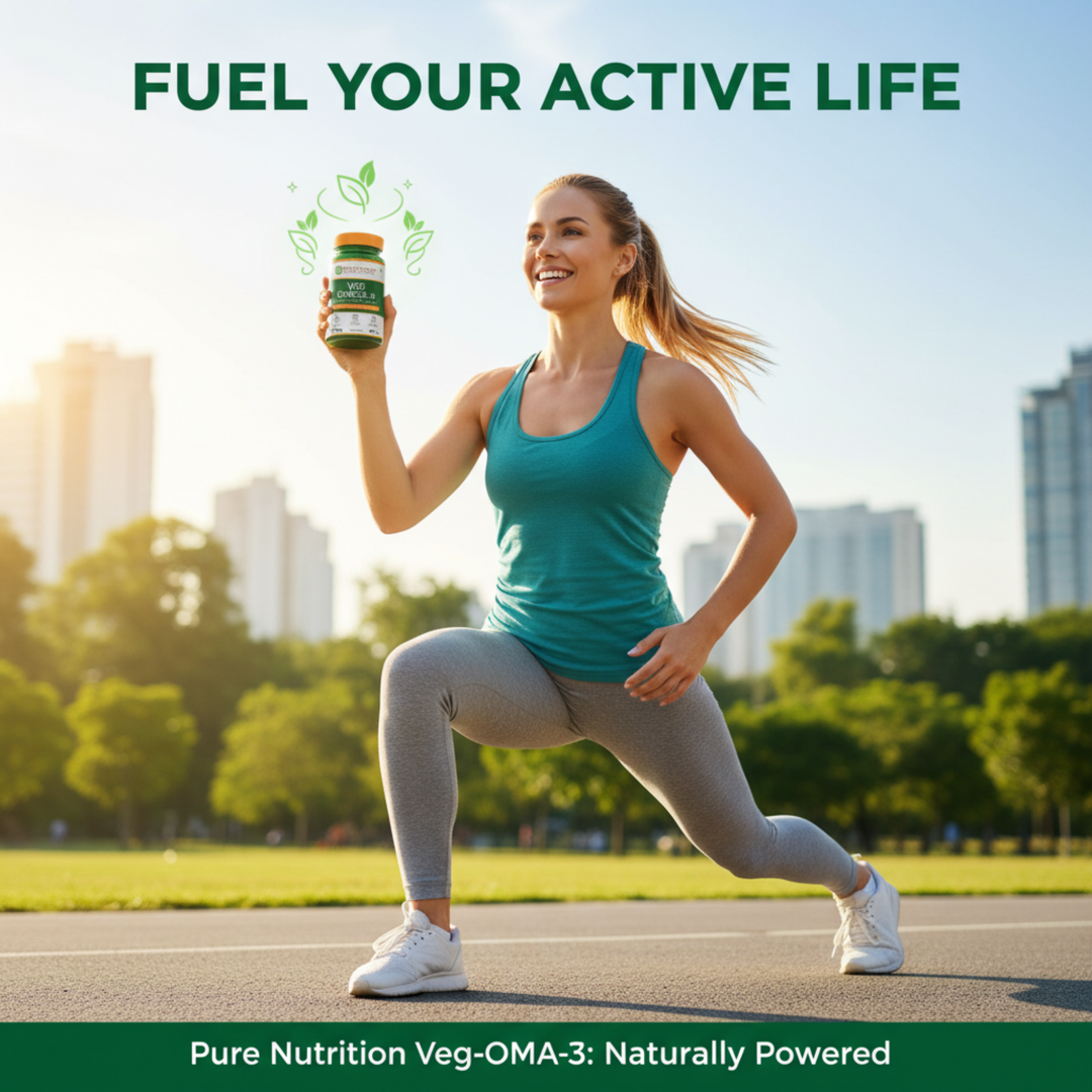Pure Nutrition Veg Omega-3 1600mg (Algae Source) – EPA 30% & DHA 10%