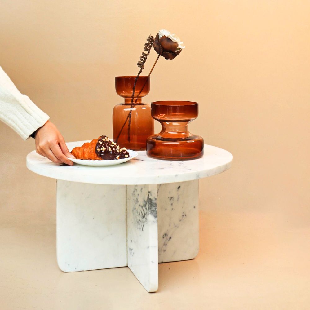 Muun Home Venus White Marble Table