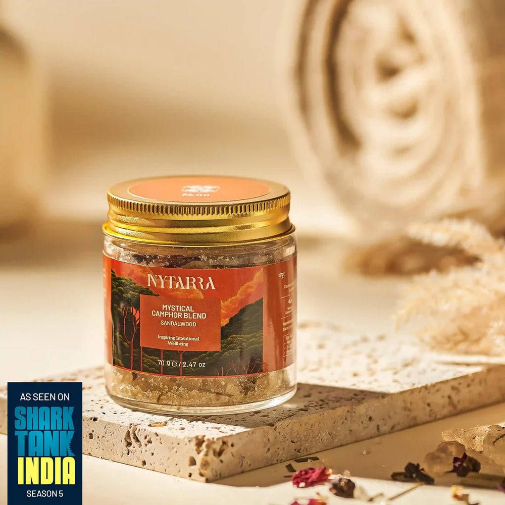 Nytarra Mystical Camphor Blend - Sandalwood | Purifying & Mood-Balancing Aromatherapy | Toxin-Free, Phthalate-Free