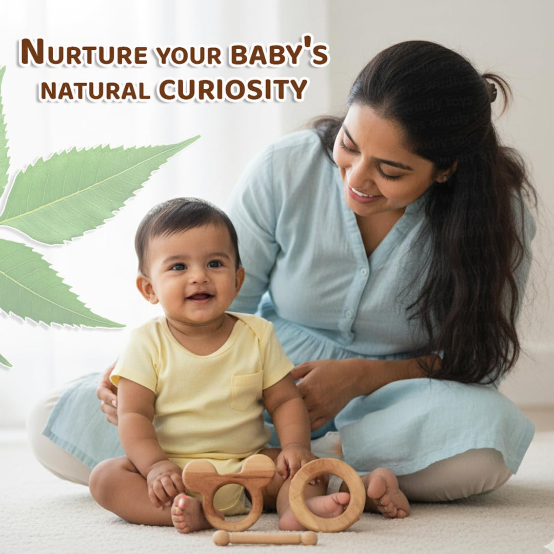 Wudly Wooden Neem Nature Teethers