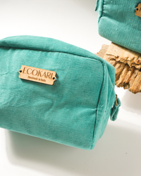 Ecokari Sea Green Corduroy Accessory Pouches