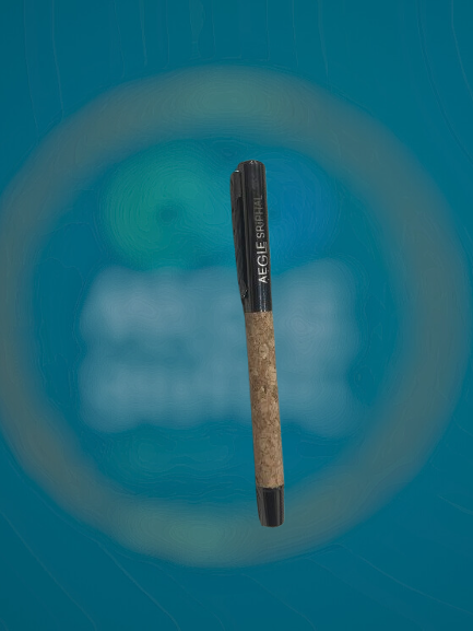 Cork Metallic Roller Ball Pen