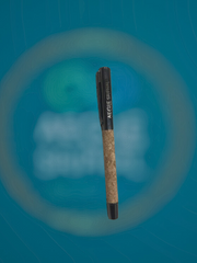 Cork Metallic Roller Ball Pen