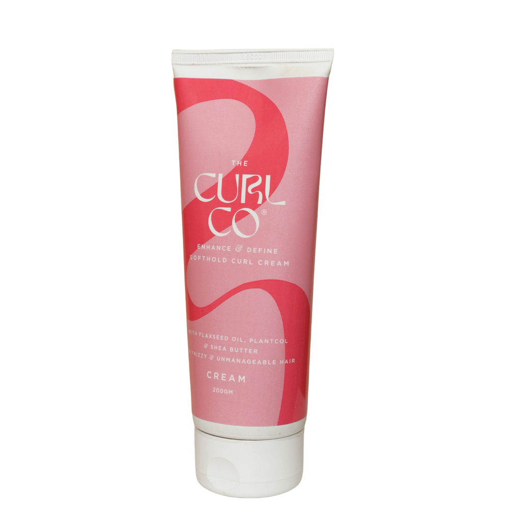 The Curl Co Enchance & Define Softhold Curl Cream for wavy, frizzzy, Dry & Curly Hair, 150 G
