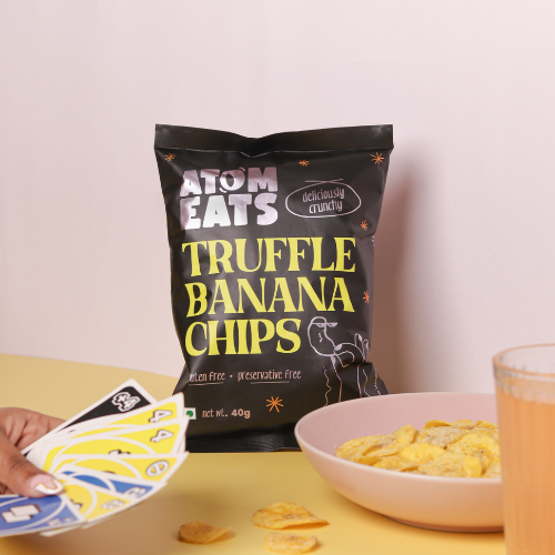 Atom Eats Truffle Banana Chips | (50g X2) Pack by Atom Eats