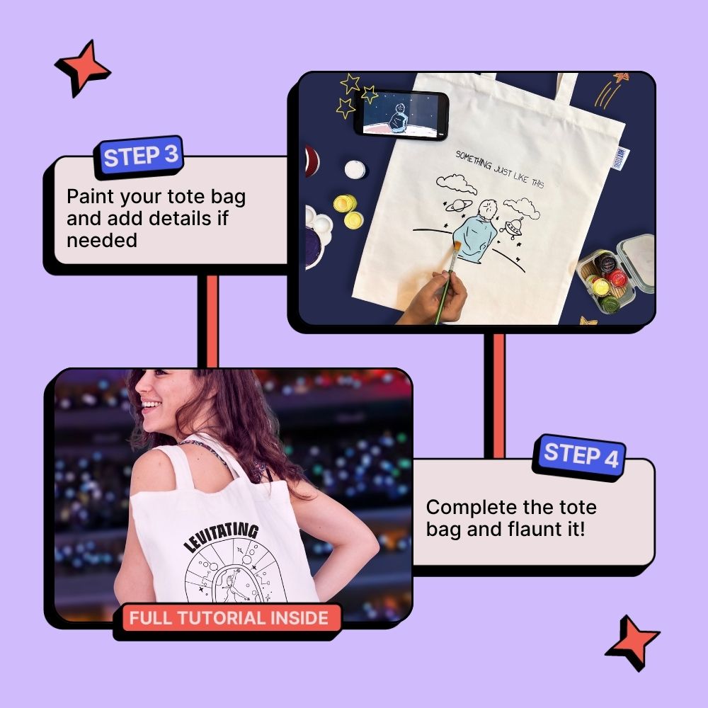 DIY Tote Bag Painting Kit - Something Just Like This