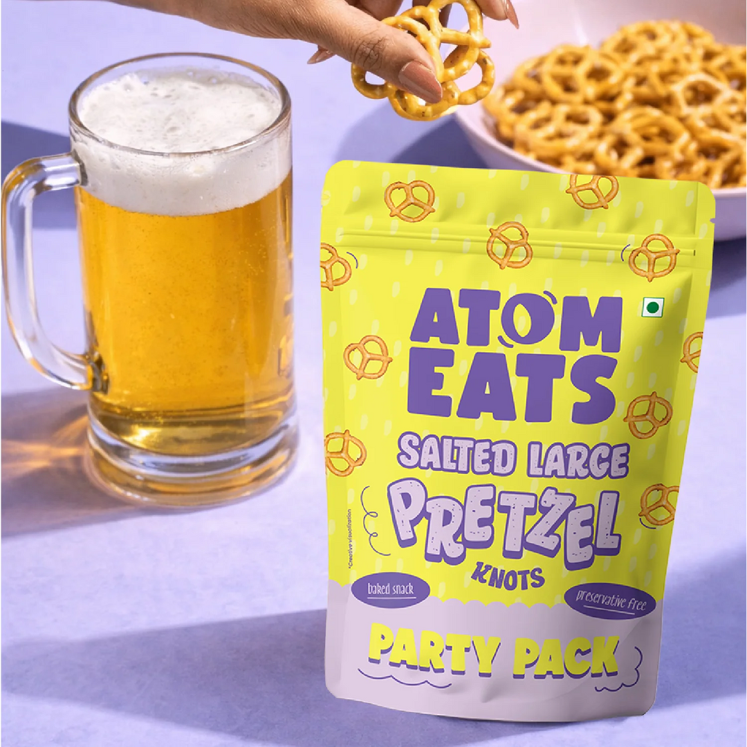 Atom Eats Salted Large Knot Party Pack | 150g Pack by Atom Eats
