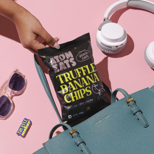Atom Eats Truffle Banana Chips | (50g X2) Pack by Atom Eats