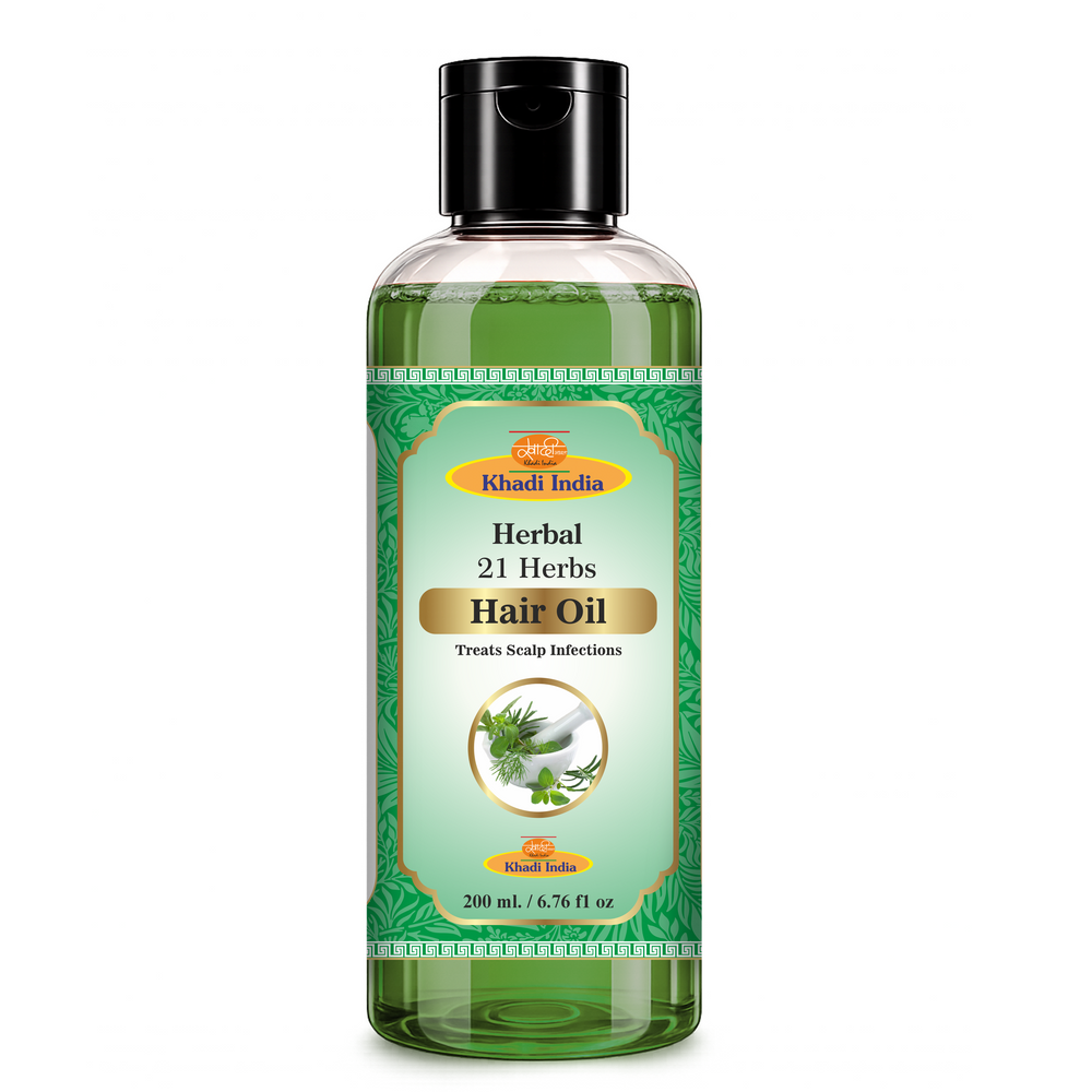 Khadi Care 21 Herbs Hair Oil | Herbal Ayurvedic | 210 ml