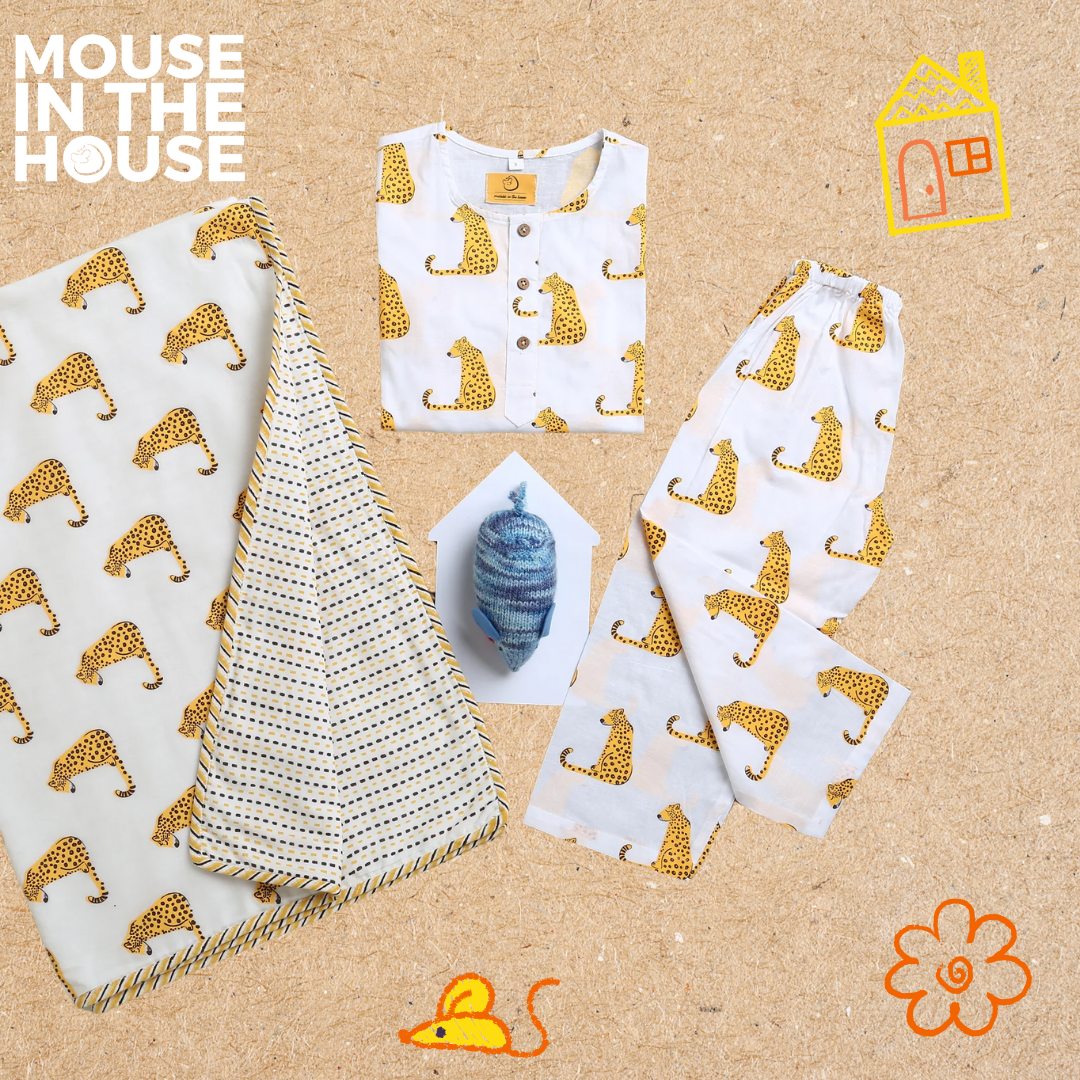 Mouse In The House Spotty Leopard - Blanket