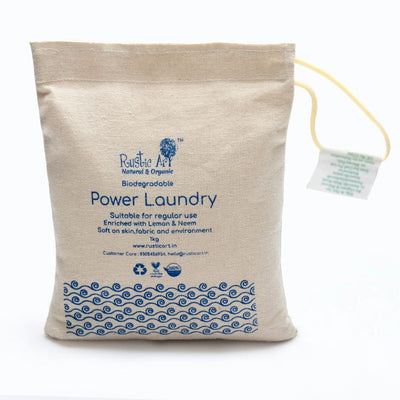 Rustic Art Natural Biodegradable  Power Laundry 1 Kg (pack of 2)