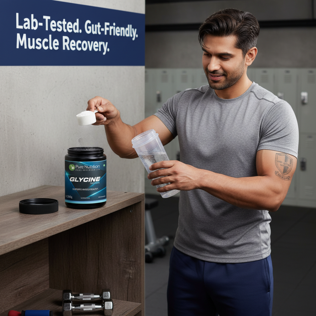 Glycine Powder 200g | Amino Acid for Sleep, Muscle & Collagen Support