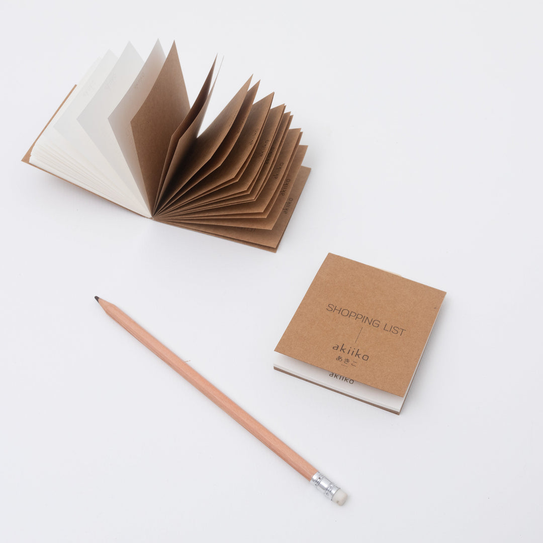 Akiiko Mini Notepad - Shopping List (Pack of 5)