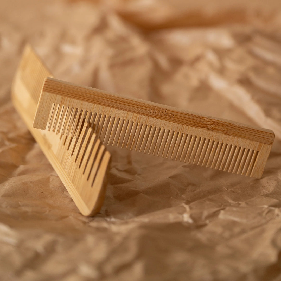 Akiiko Bamboo Combs (set of 2)