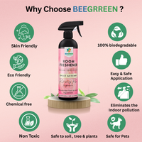 BeeGreen –Sweet Autumn Room Freshener –, Plant-Based, Eco-Friendly & Biodegradable, Natural Floral Fragrance, Long-Lasting Freshness, Safe for Kids, Pets, Home & Office