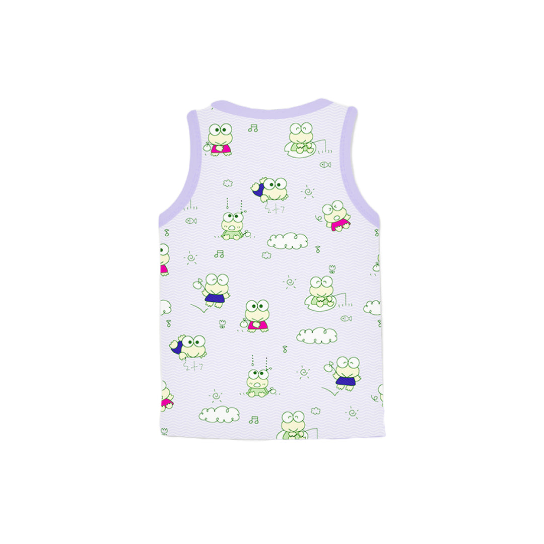 Snugkins 100% Organic Cotton Sleeveless T-Shirts Top Set for Kids, Toddlers, Boys and Girls - Set of 2