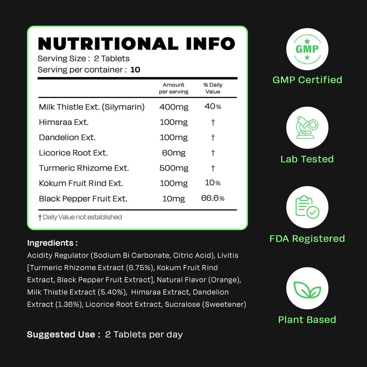 Auric Liver Advance Effervescent Tablet - Drop Fizz & Drink