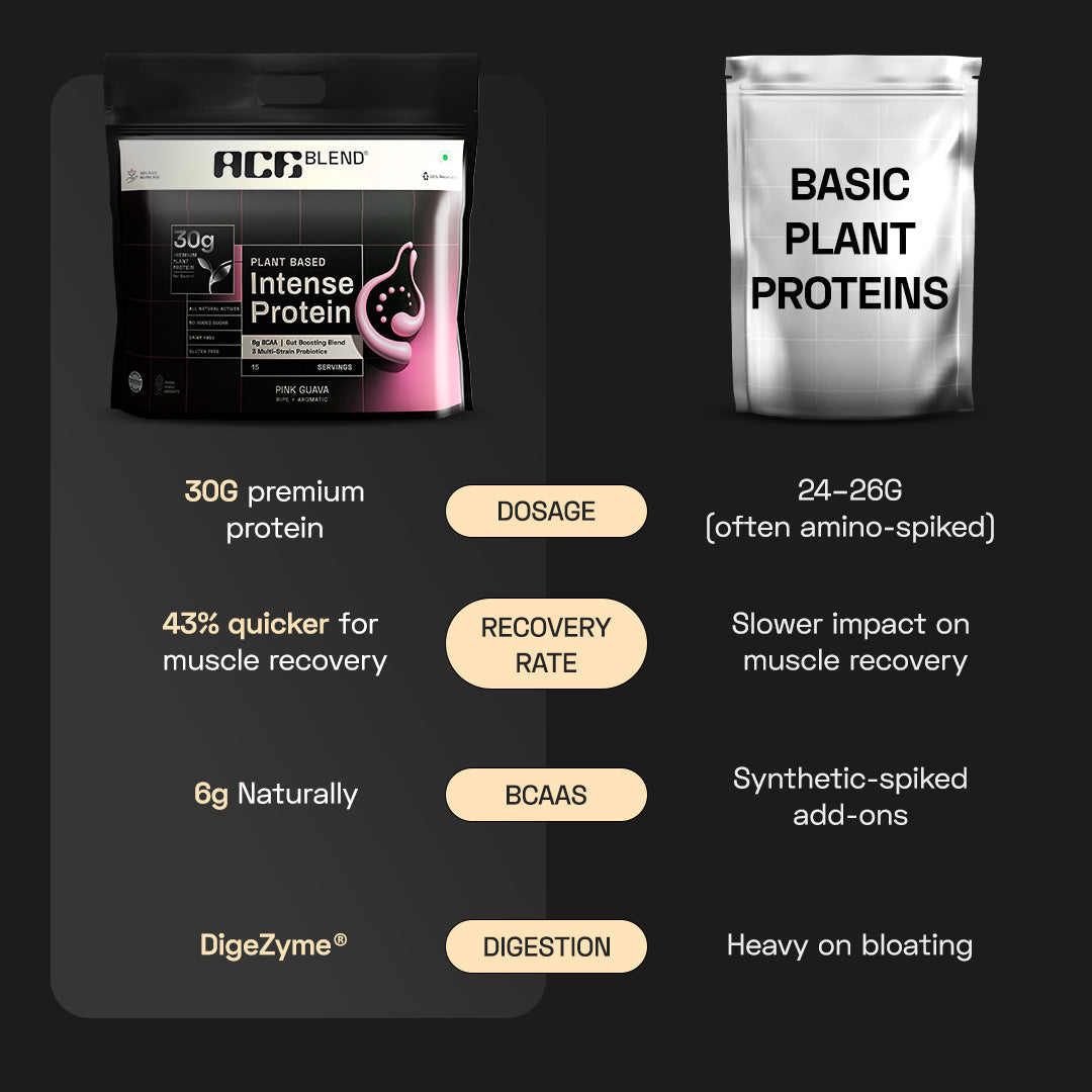 Ace Blend Premium Plant Protein | Intense