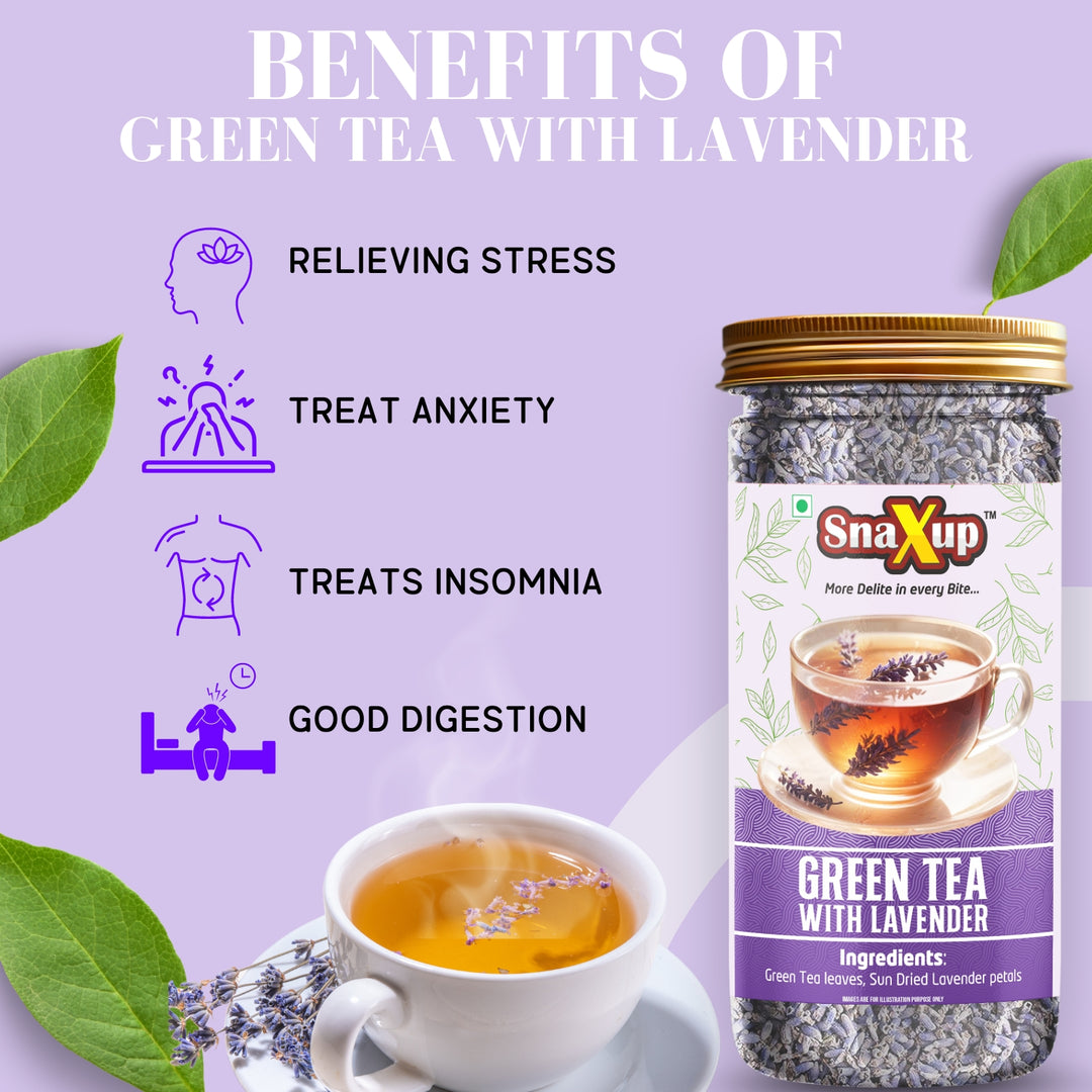 Snaxup Green Tea With Lavender Tea