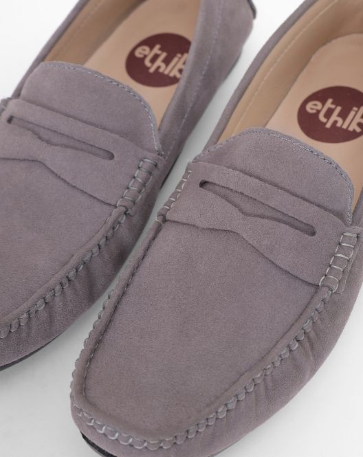 Ethik The Walker Grey Loafers | Vegan Leather