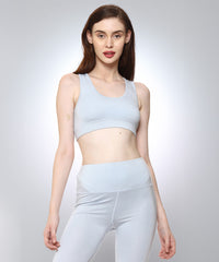 Naturefab Women's Bamboo Sports Bra Sky Blue