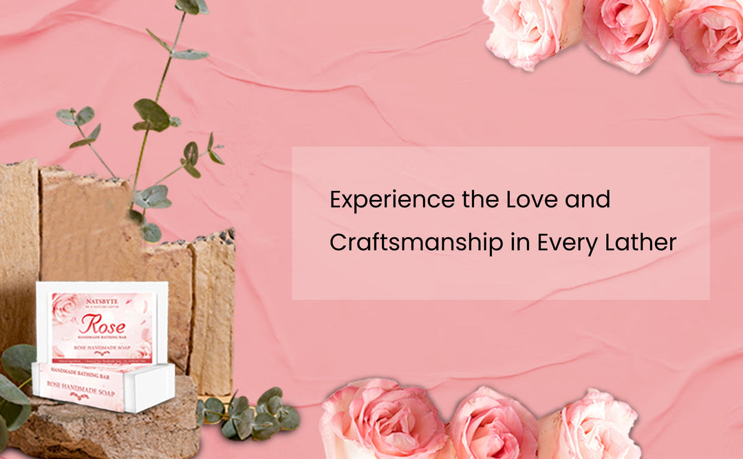 Natsbyte Pure Organic Handmade Soap Rose for Bath - 120g |