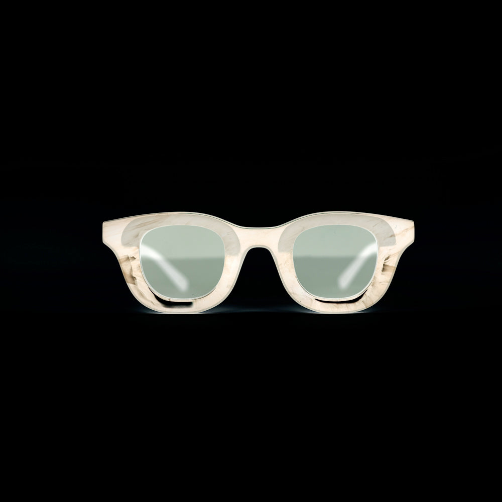 Monkstory MonkStory Thick Acetate Unisex Sunglasses - Marbleous Blue