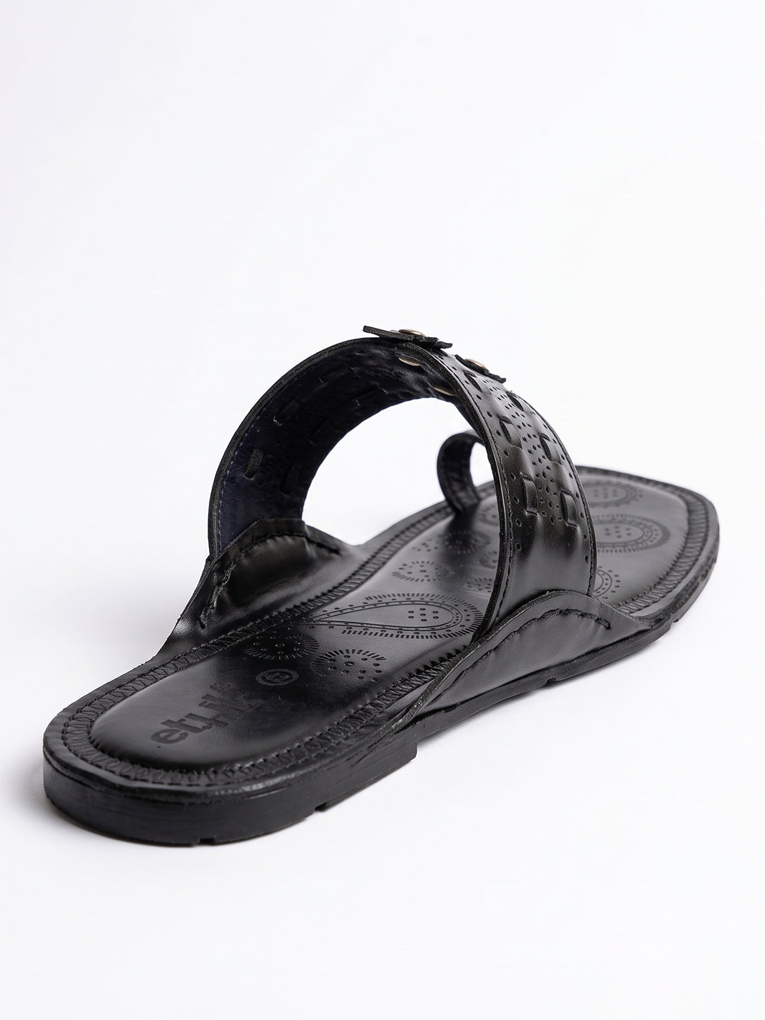 Raajtilak Black Kolhapuri Chappal