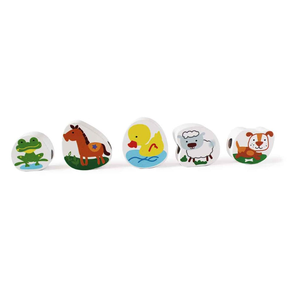 Shumee Farm Lacing Wooden Blocks