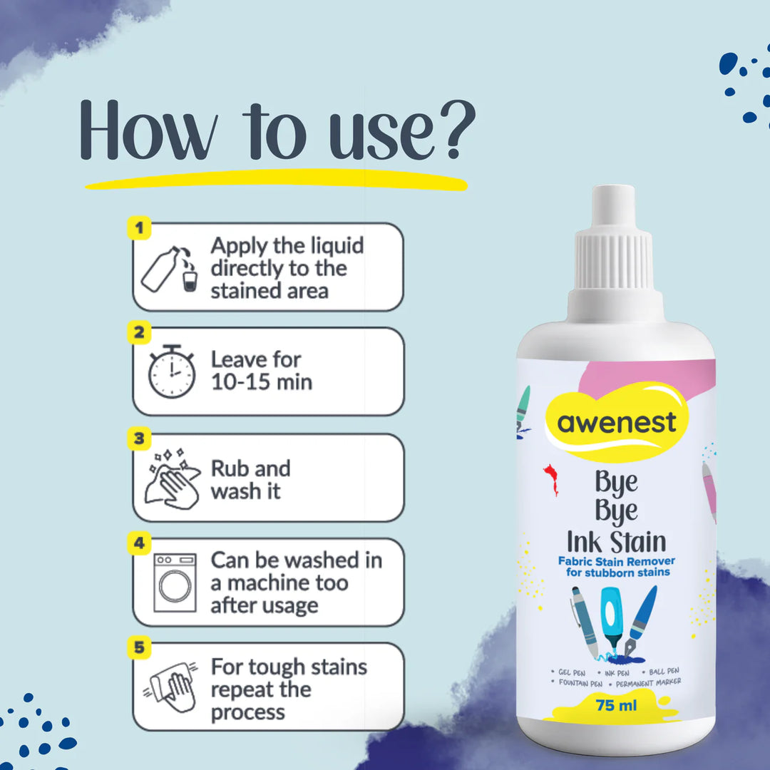 Ultimate Mess Protection Kit - Bye Bye Stain + Bye Bye Doodle + Bye Bye Ink + Magic Eraser pack of 4