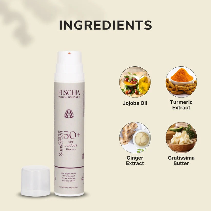 Fuschia Vegan UV Protect Sunscreen SPF 50+