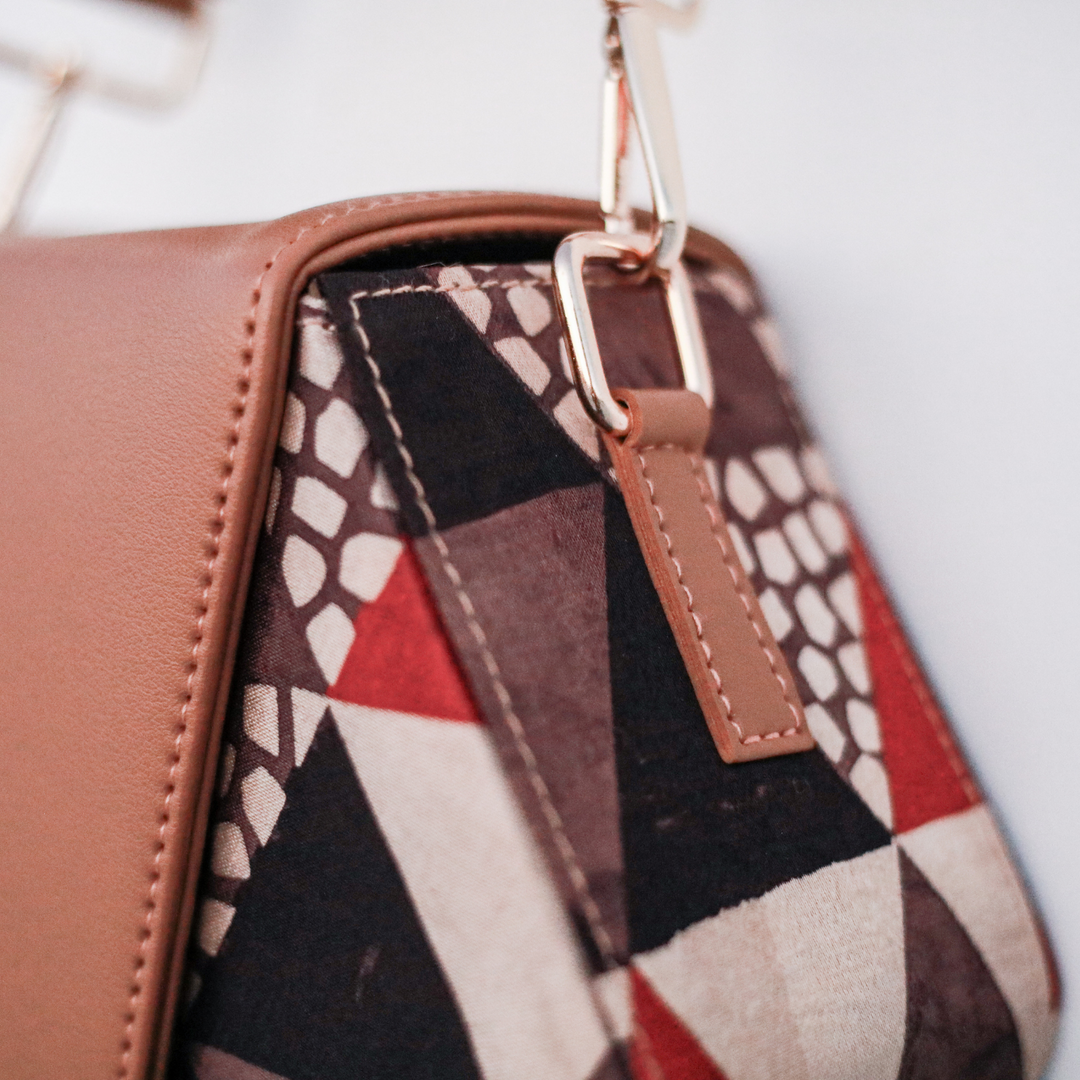 AXTRACT Honeycomb Hexbox - Hexagonal Kutchi Handcrafted Bag