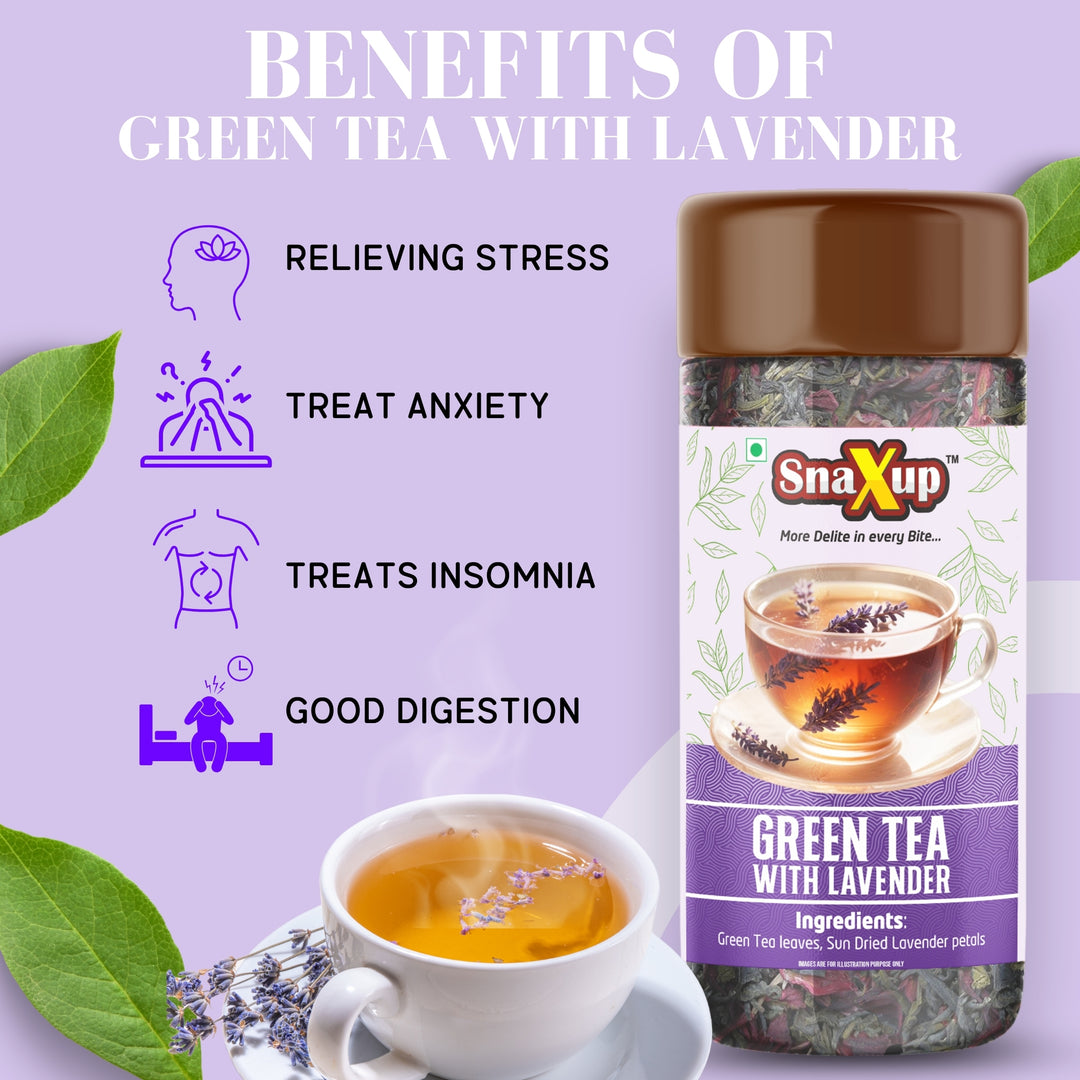 Snaxup Green Tea With Lavender Tea