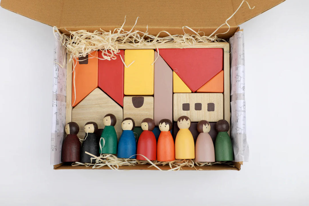 BIRCH & BUG House Blocks with Birch Folk