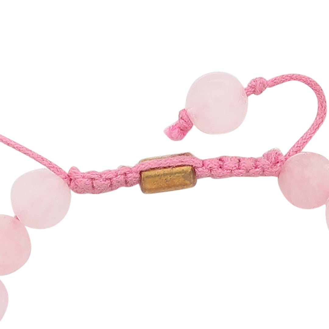 Bamboology Trends Real Rose Quartz Healing Bracelet For Love, Compassion, Emotions & Relationships